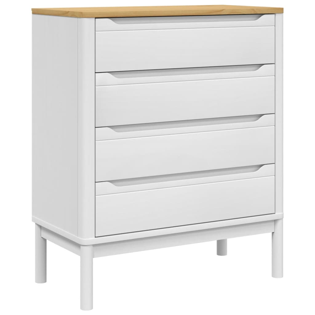 Kommode Hvit FLORO heltre furu