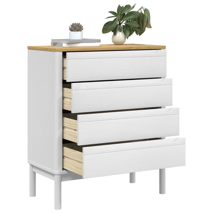 Kommode Hvit FLORO heltre furu