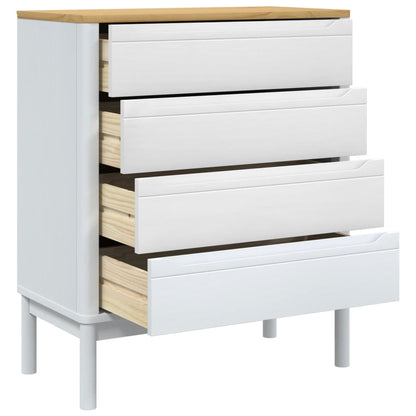Kommode Hvit FLORO heltre furu