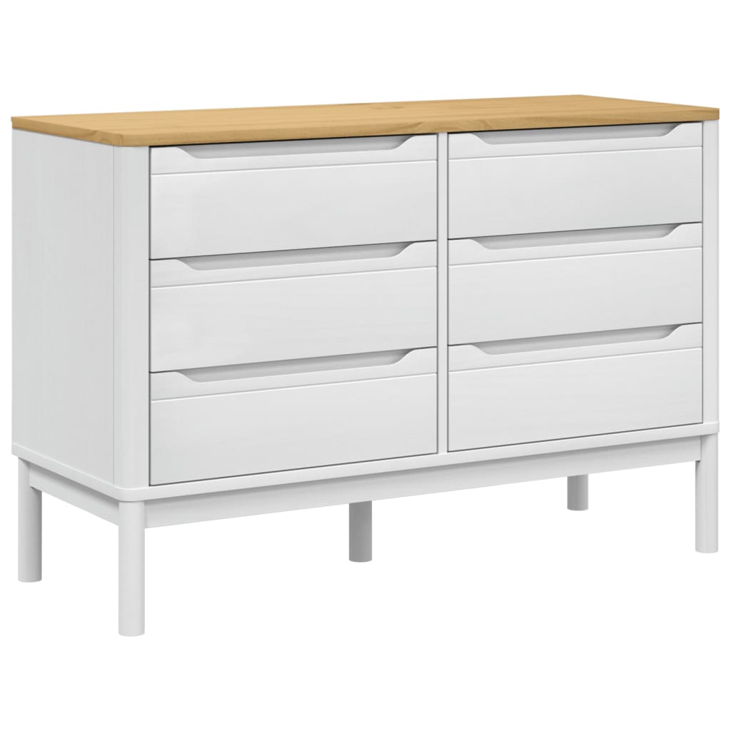 Kommode Hvit FLORO heltre furu