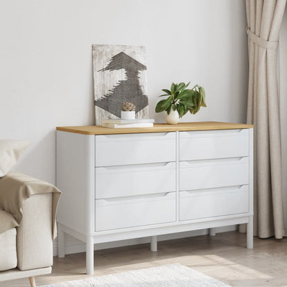 Kommode Hvit FLORO heltre furu