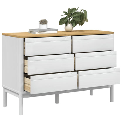Kommode Hvit FLORO heltre furu
