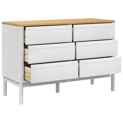 Kommode Hvit FLORO heltre furu