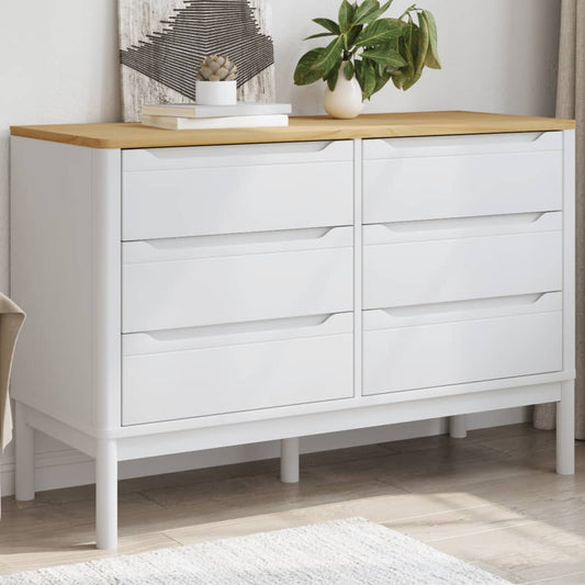Kommode Hvit FLORO heltre furu