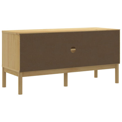 TV-Møbel Brun TV-benk voksbrun FLORO voksbrun 114x43x55 cm heltre furu