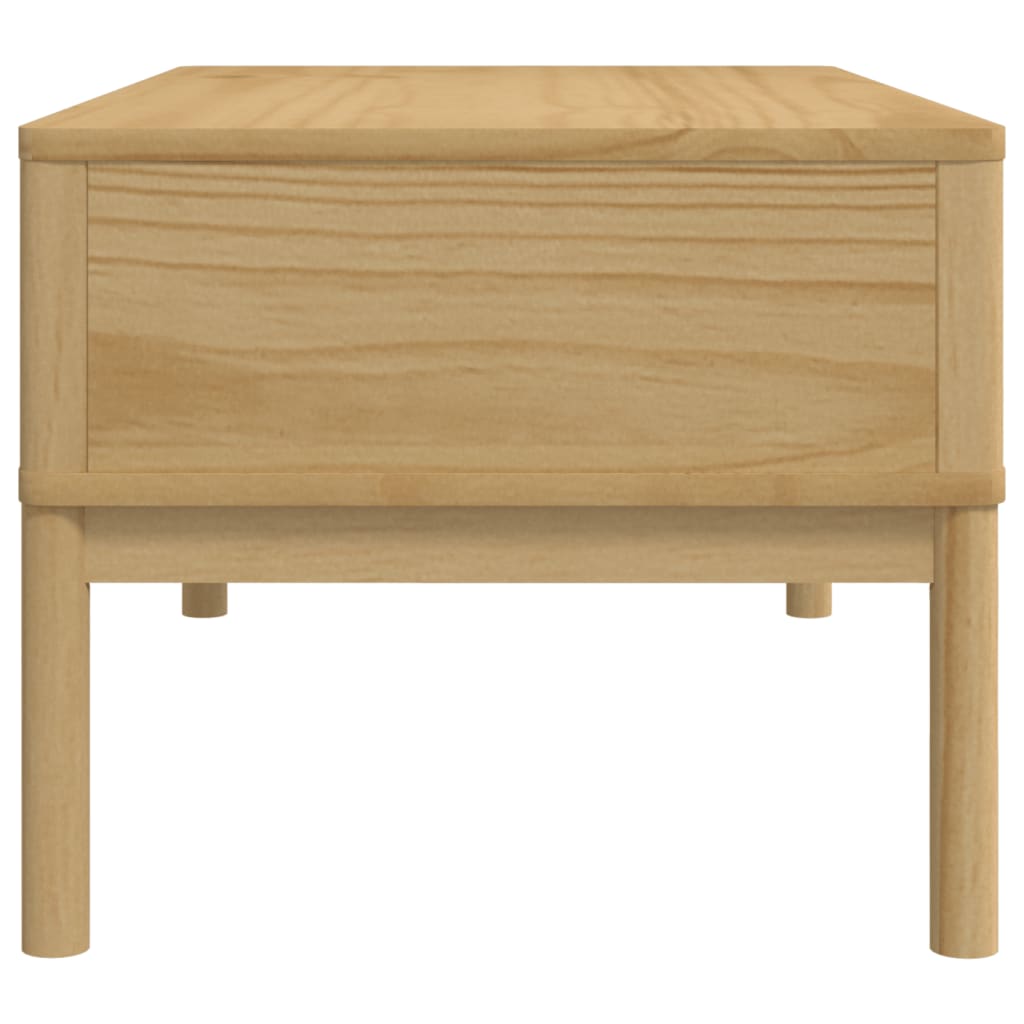 Salongbord Sofabord Tre heltre furu FLORO voksbrun 99x55,5x45 cm