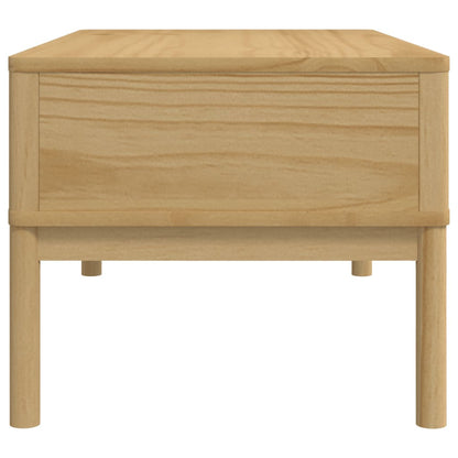 Salongbord Sofabord Tre heltre furu FLORO voksbrun 99x55,5x45 cm