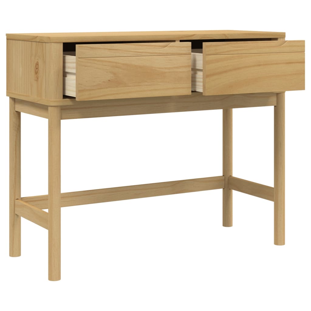 Avlastningsbord Konsollbord Tre FLORO Brun 89,5x36,5x73 cm heltre furu