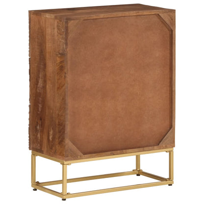 Kommode Tre 55x30x76 cm heltre mango og jern