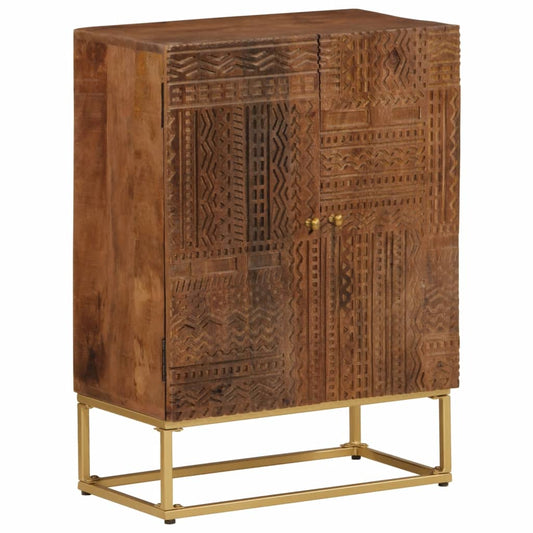 Skap Tre 55x30x76 cm heltre mango og jern