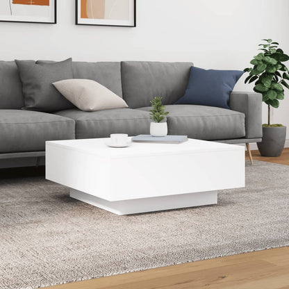 Salongbord Sofabord Hvit 80x80x31 cm