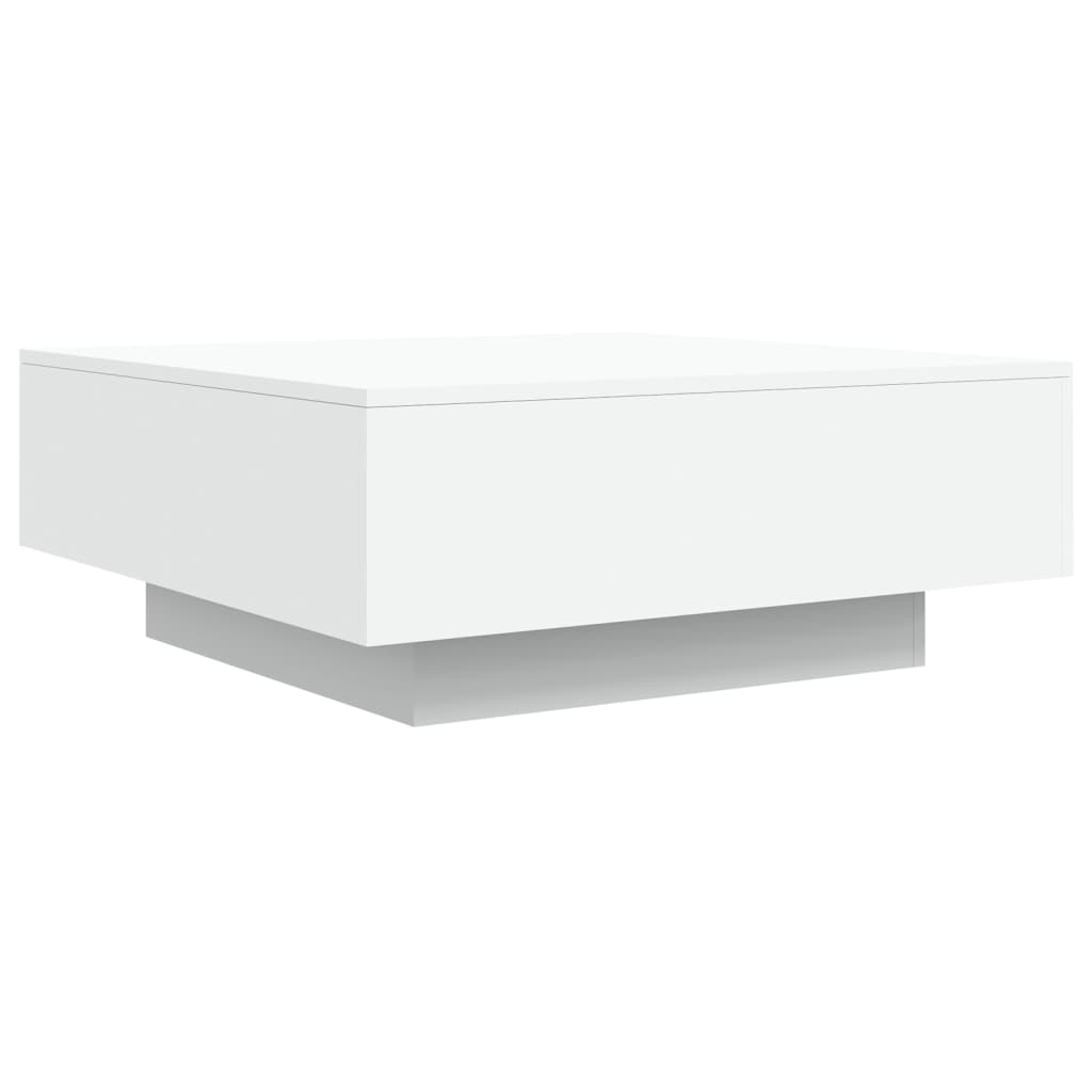Salongbord Sofabord Hvit 80x80x31 cm