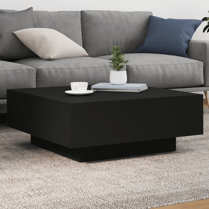 Salongbord Sofabord Svart 80x80x31 cm