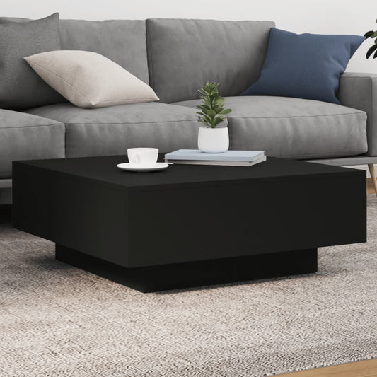 Salongbord Sofabord Svart 80x80x31 cm