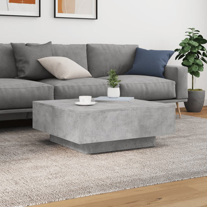 Salongbord Sofabord Betonggrå 80x80x31 cm