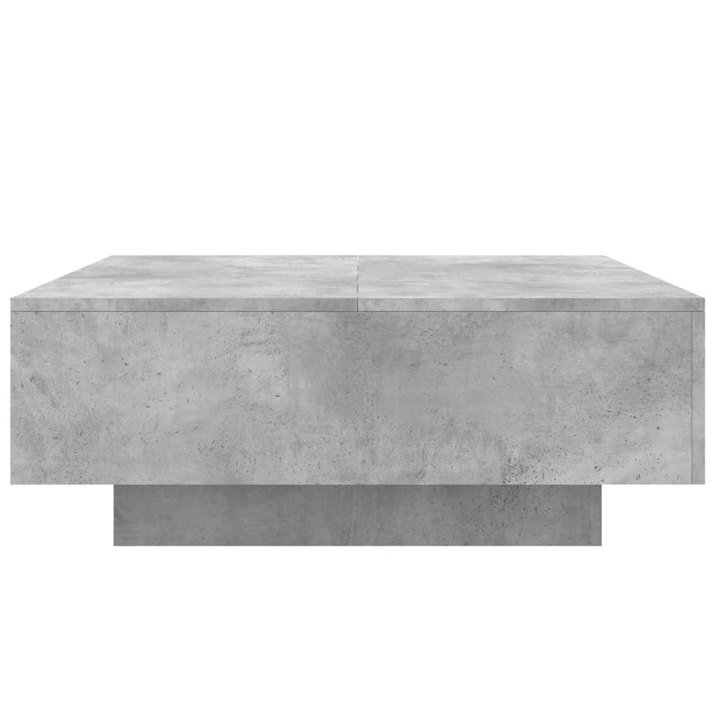 Salongbord Sofabord Betonggrå 80x80x31 cm