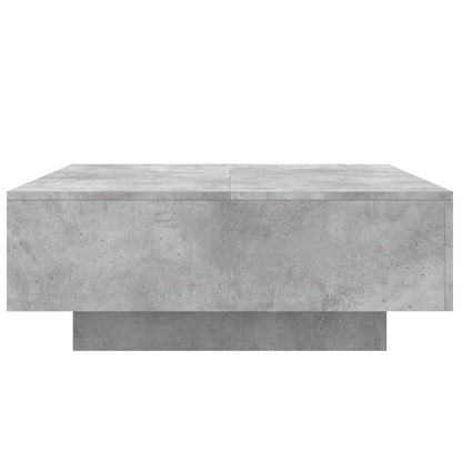 Salongbord Sofabord Betonggrå 80x80x31 cm