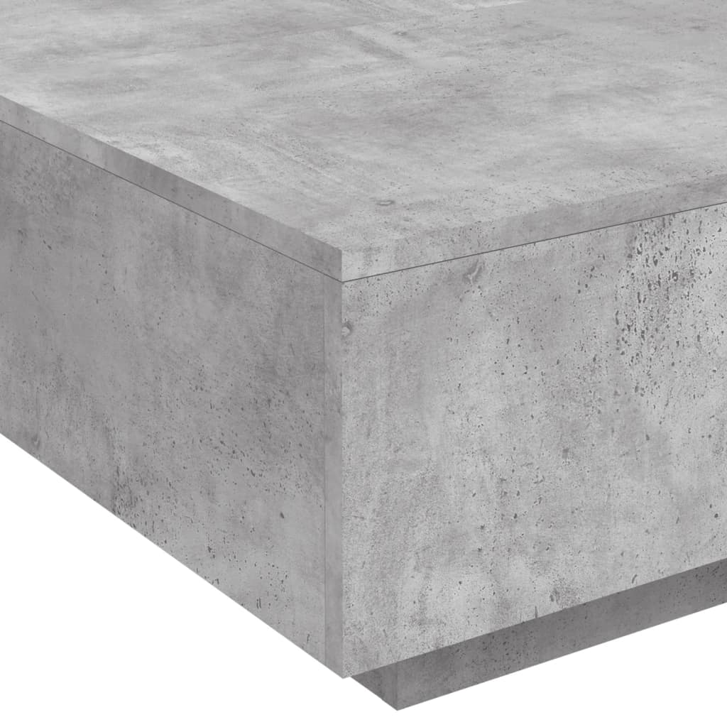 Salongbord Sofabord Betonggrå 80x80x31 cm
