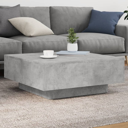 Salongbord Sofabord Betonggrå 80x80x31 cm