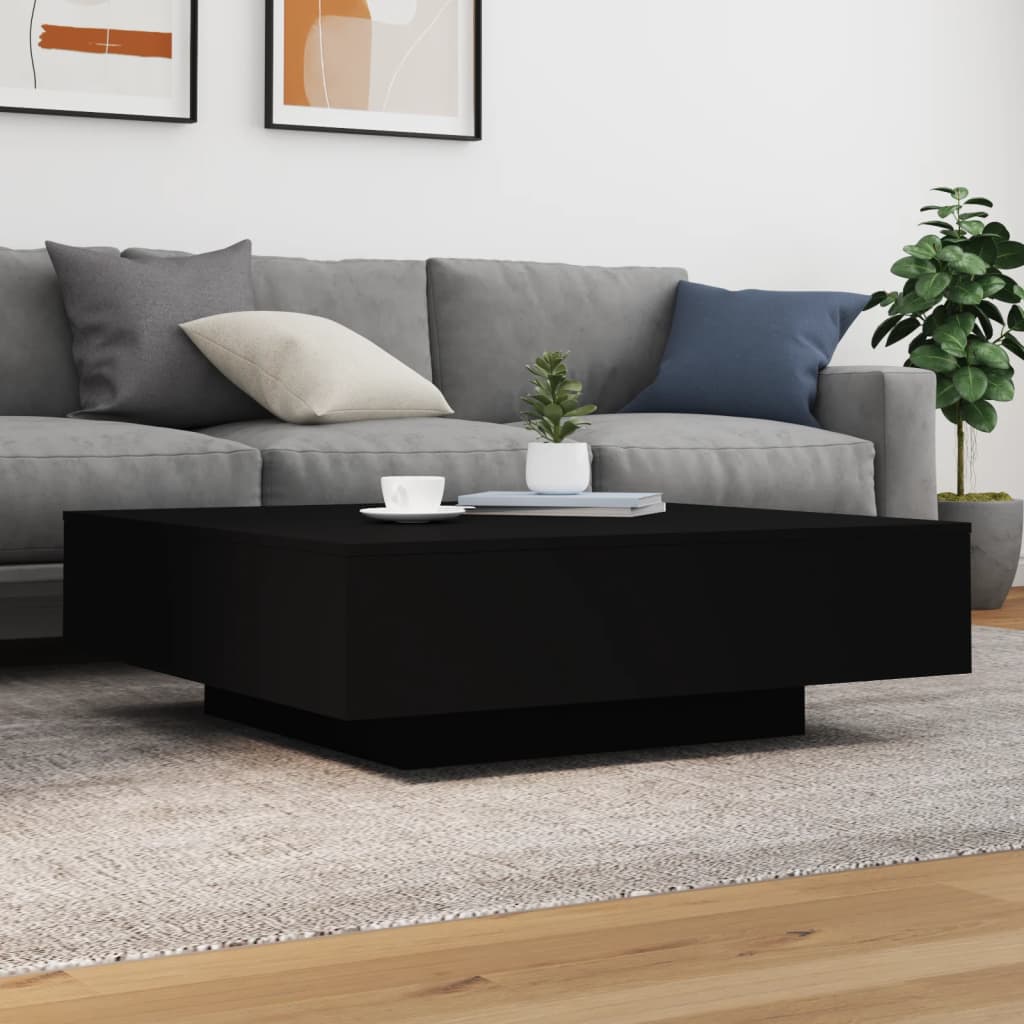 Salongbord Sofabord Svart 100x100x31 cm