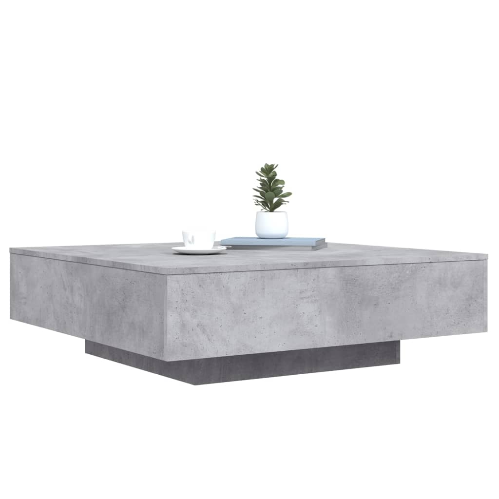 Salongbord Sofabord Betonggrå 100x100x31 cm