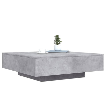 Salongbord Sofabord Betonggrå 100x100x31 cm