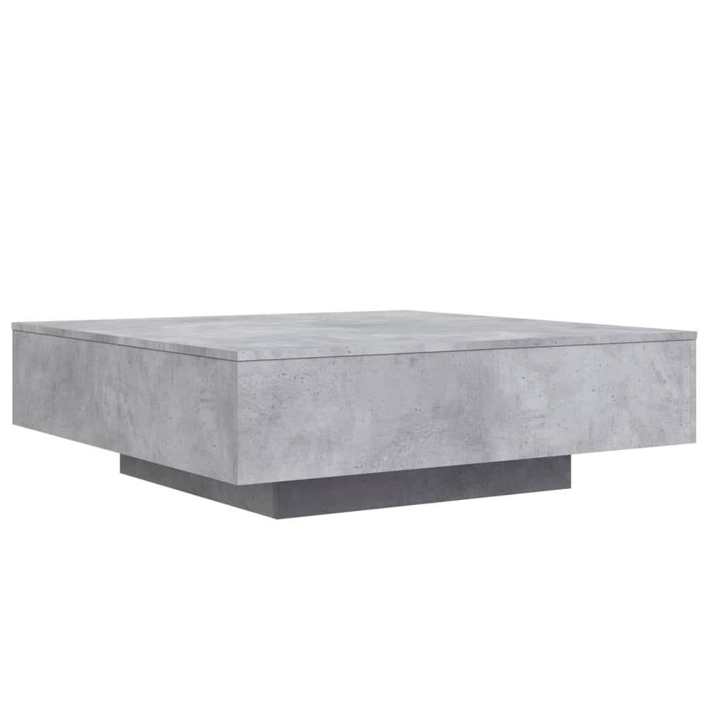 Salongbord Sofabord Betonggrå 100x100x31 cm