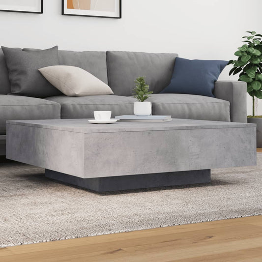 Salongbord Sofabord Betonggrå 100x100x31 cm