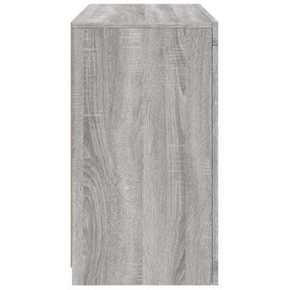 Skjenk Sonoma Grå med LED-lys 60,5x37x67 cm