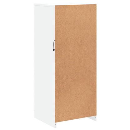 Skjenk Hvit med LED-lys 41x37x100 cm