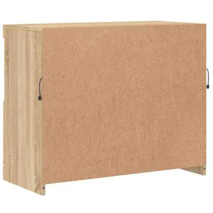 Skjenk Sonoma Eik med LED-lys 81x37x67 cm