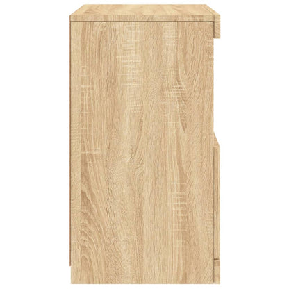 Skjenk Sonoma Eik med LED-lys 41x37x67 cm