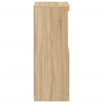 Skjenk Sonoma Eik med LED-lys 41x37x100 cm