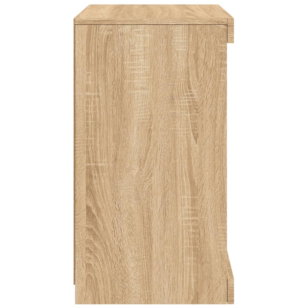 Skjenk Sonoma Eik med LED-lys 41x37x67 cm