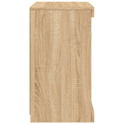 Skjenk Sonoma Eik med LED-lys 41x37x67 cm