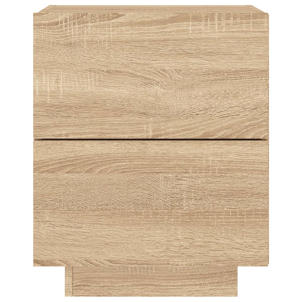 Nattbord Sengbord Sonoma Eik med LED