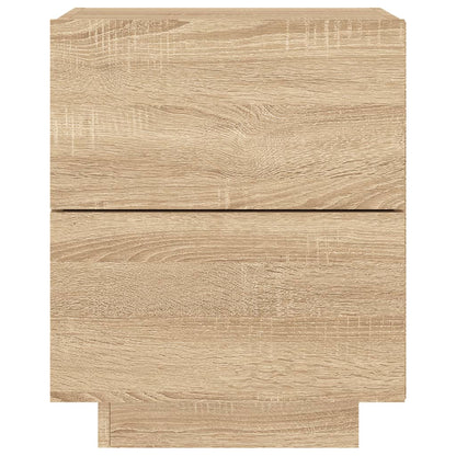 Nattbord Sengbord Sonoma Eik med LED