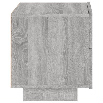 Nattbord Sengbord Sonoma Grå med LED 70x36x40,5 cm
