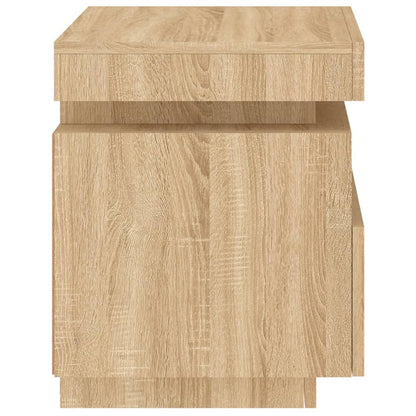 Nattbord Sengbord Sonoma Eik med LED 40x39x48,5 cm