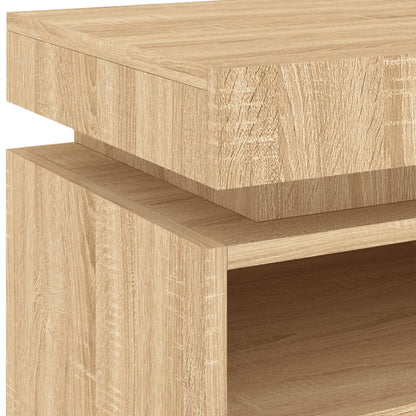 Nattbord Sengbord Sonoma Eik med LED 40x39x48,5 cm