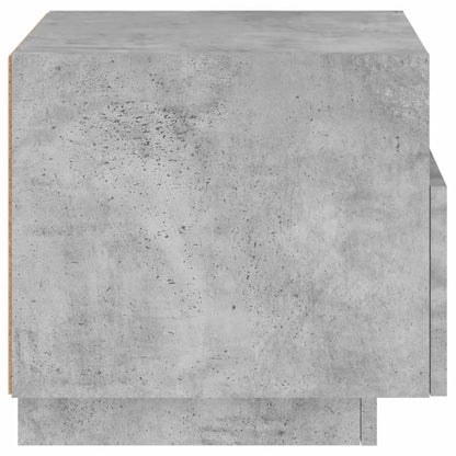 Nattbord Sengbord Betonggrå med LED 40x39x37 cm