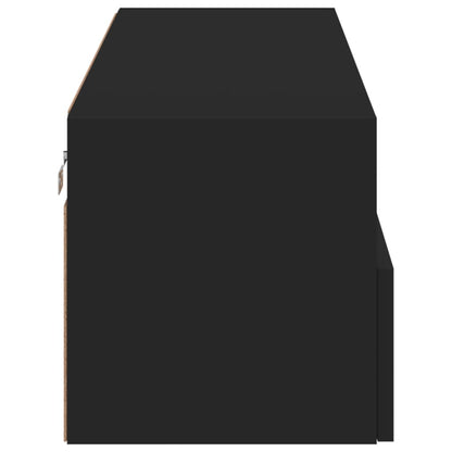 TV-Møbel Svart Vegghengt TV-benk 100x30x30 cm