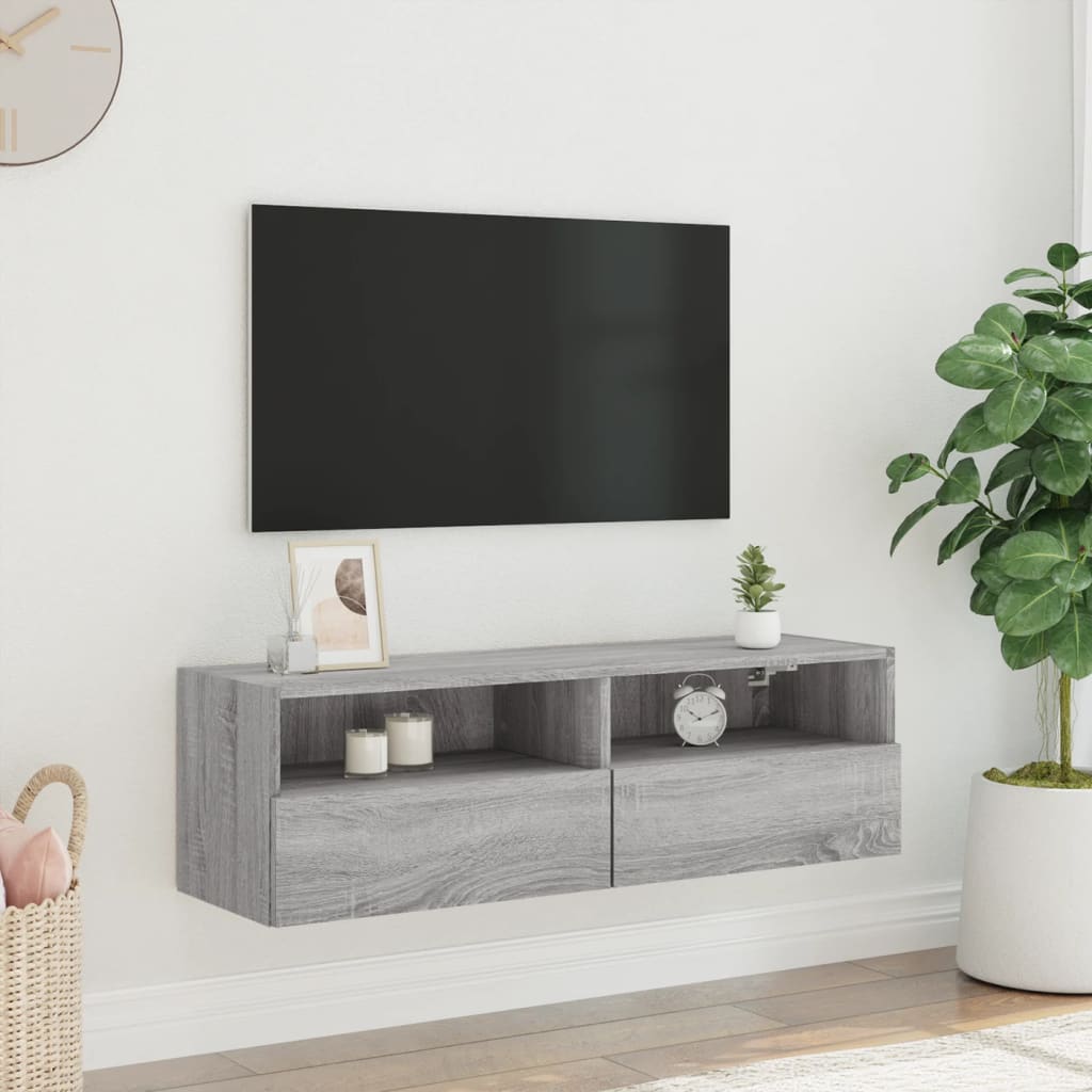 TV-Møbel Sonoma Grå Tv-benk Eik 100x30x30 cm