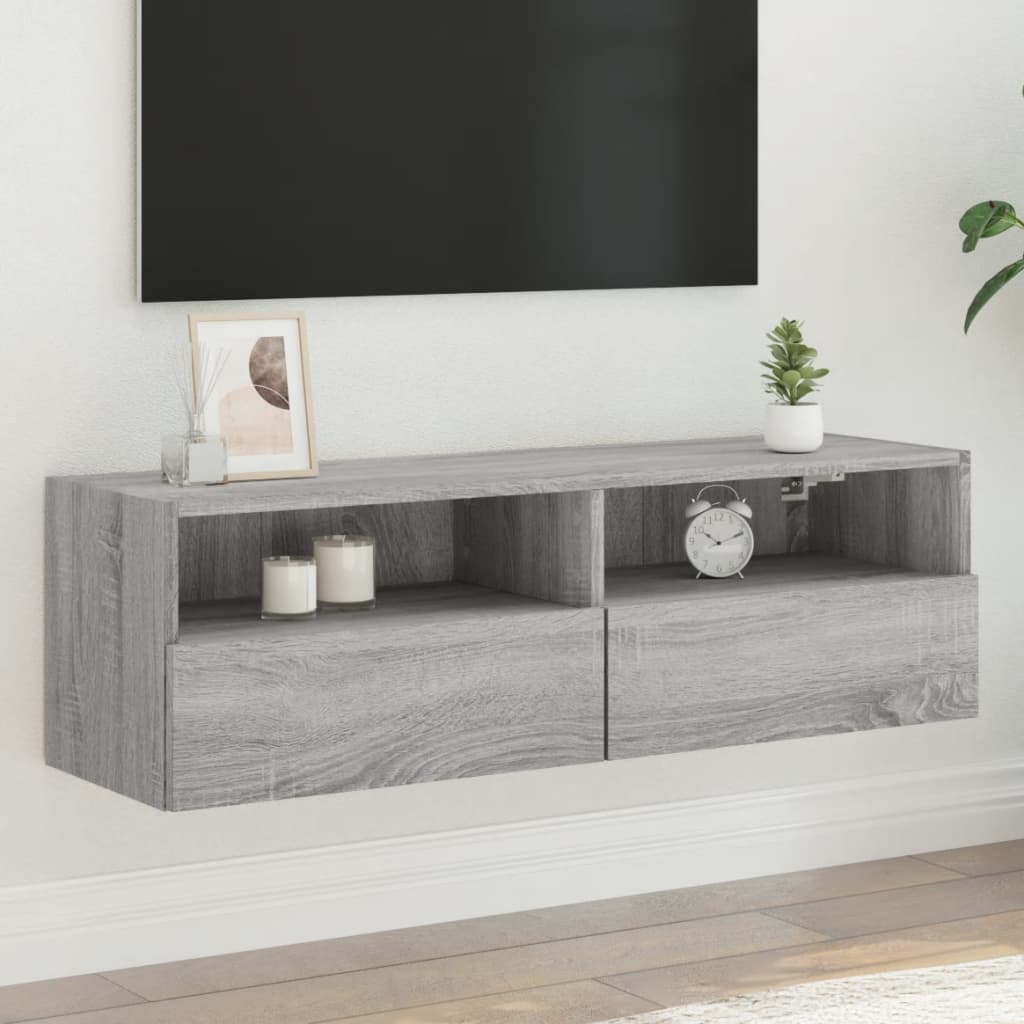 TV-Møbel Sonoma Grå Tv-benk Eik 100x30x30 cm