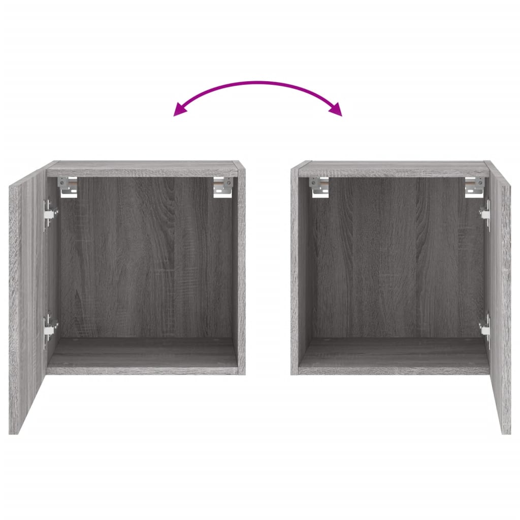 TV-Møbel Sonoma Grå Tv-benker 2 stk 40,5x30x40