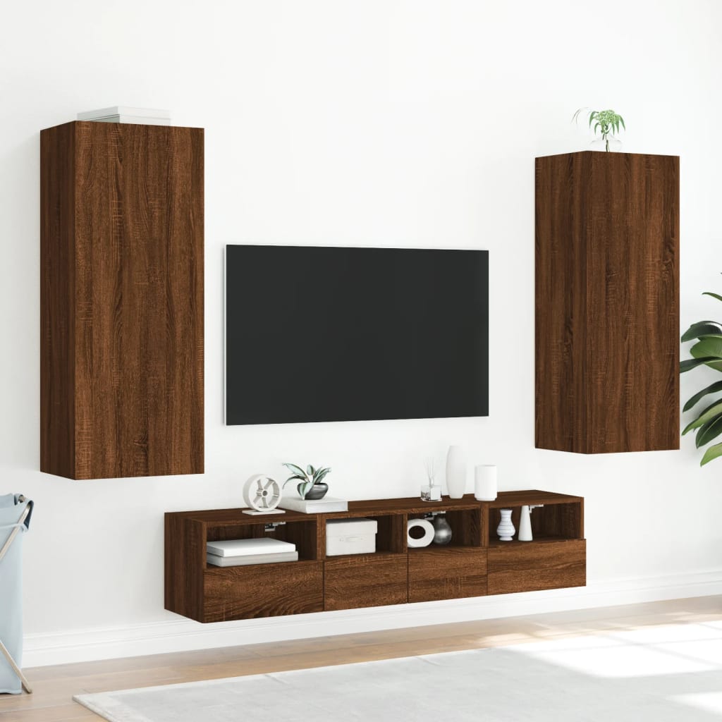 TV-Møbel Brun Eik Tv-benk 40,5x30x102 cm