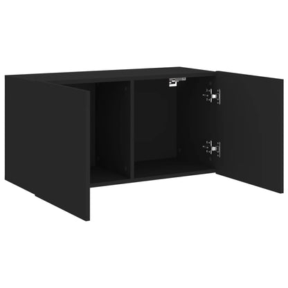 TV-Møbel Svart Vegghengt TV-benk 80x30x41 cm