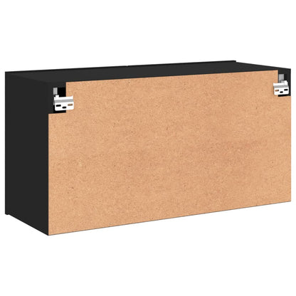 TV-Møbel Svart Vegghengt TV-benk 80x30x41 cm