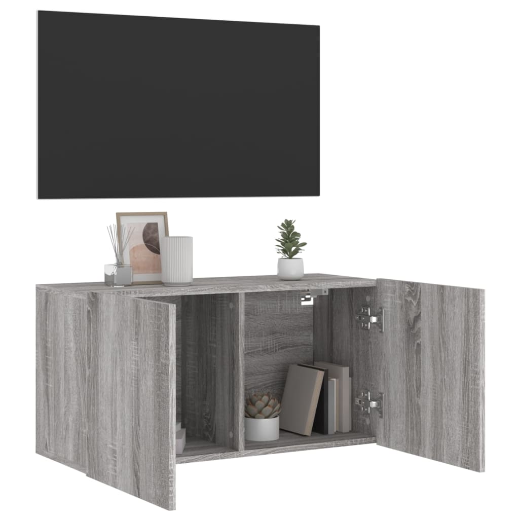TV-Møbel Sonoma Grå Tv-benk 80x30x41 cm
