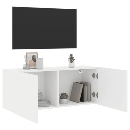 TV-Møbel Hvit TV-benk 100x30x41 cm